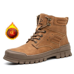 Work Safety Boots Men Indestructible Work Shoes Men Winter Boots Safety Shoes New  Anti-smash Anti-puncture Steel Toe Shoes