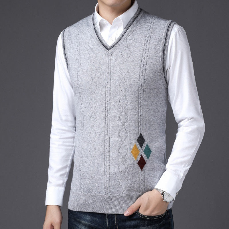 V-neck Wool Vest