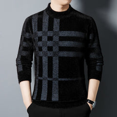 Casual All-matching Striped Thickened Knitting Sweater