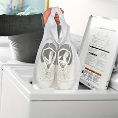 3-Piece Set of Elasticized Dryer Door Shoe Nets - Reusable Sneaker Laundry Bags for Easy Cleaning