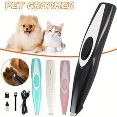 Pawsitively Quiet Pet Hair Clipper Kit - High-Power USB Rechargeable, Cordless Grooming Tool for Dogs & Cats, Whisper-Quiet Shaver with Safe Maneuvering for a Furry Spa Day Experience