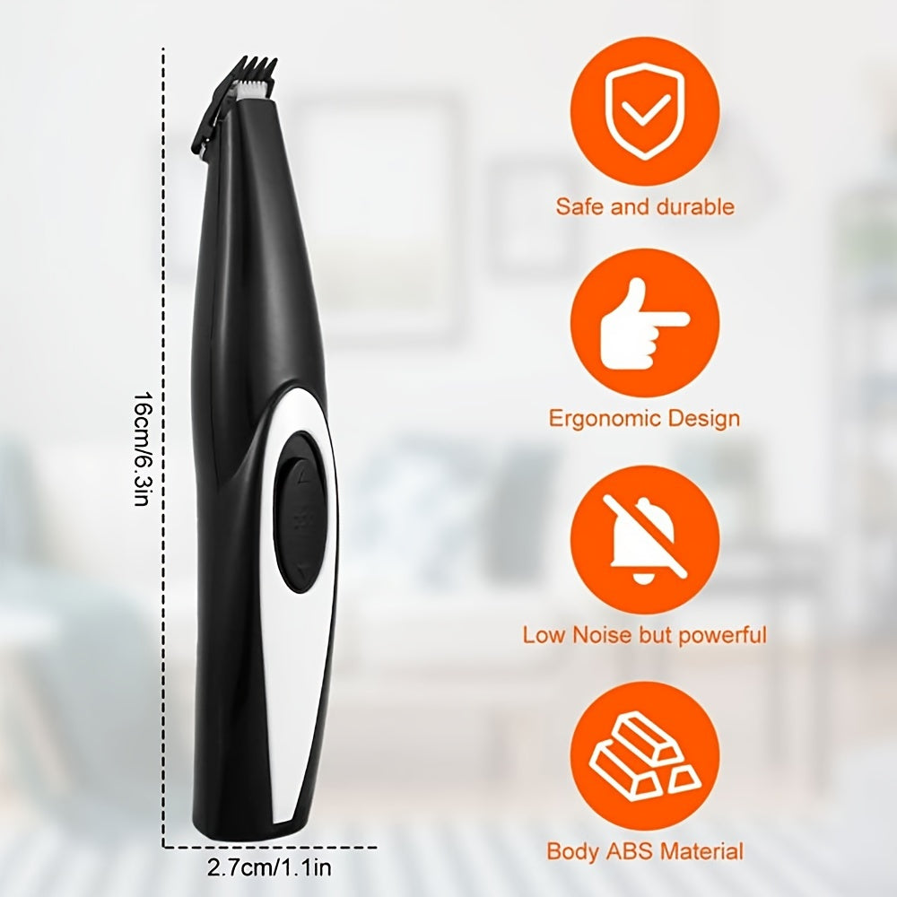 Pawsitively Quiet Pet Hair Clipper Kit - High-Power USB Rechargeable, Cordless Grooming Tool for Dogs & Cats, Whisper-Quiet Shaver with Safe Maneuvering for a Furry Spa Day Experience