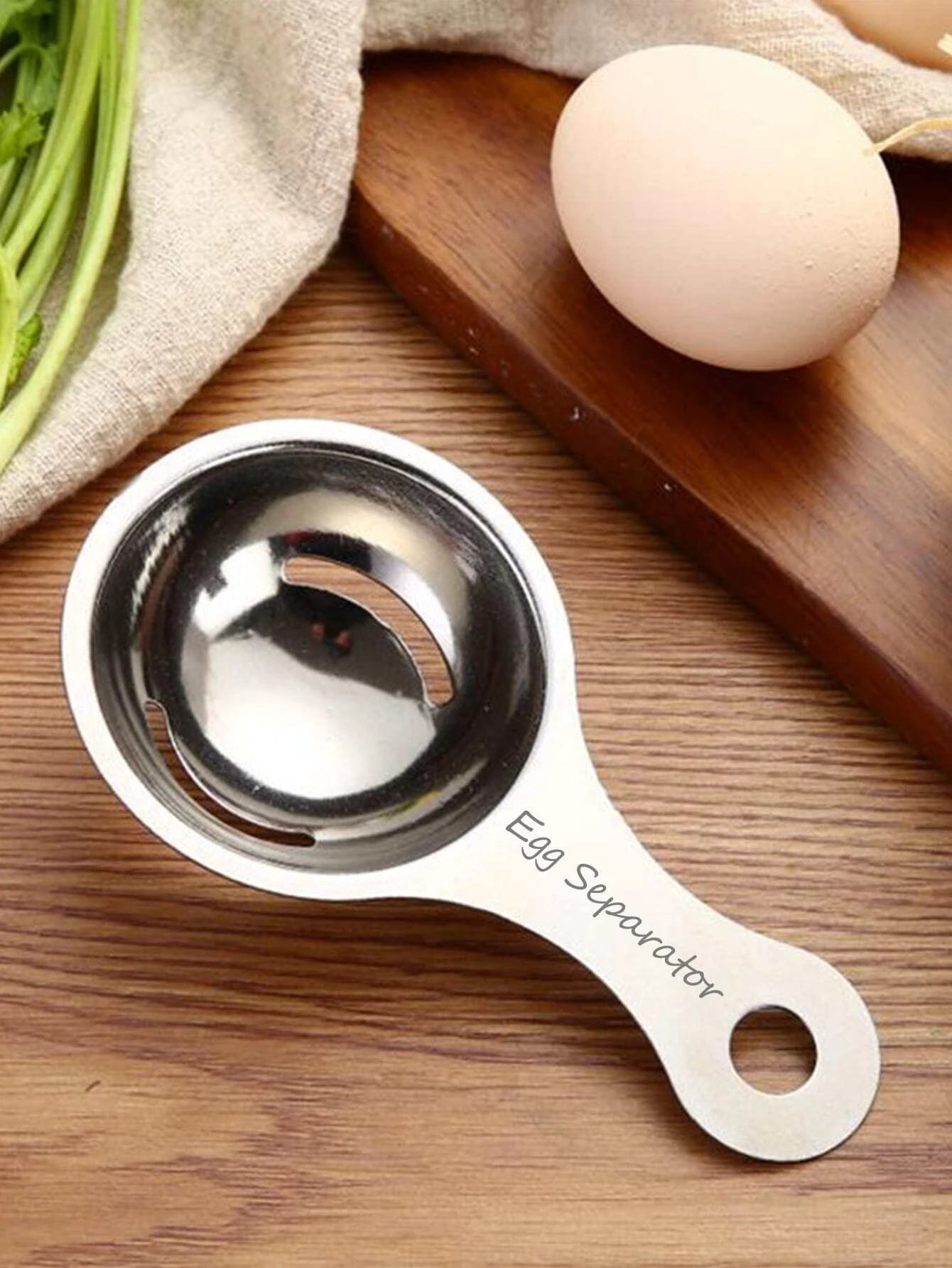 1Pc Stainless Steel Egg Separator, Yolk White Divider, Egg Yolk Separator Tool, Kitchen Tool