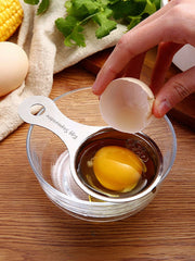 1Pc Stainless Steel Egg Separator, Yolk White Divider, Egg Yolk Separator Tool, Kitchen Tool