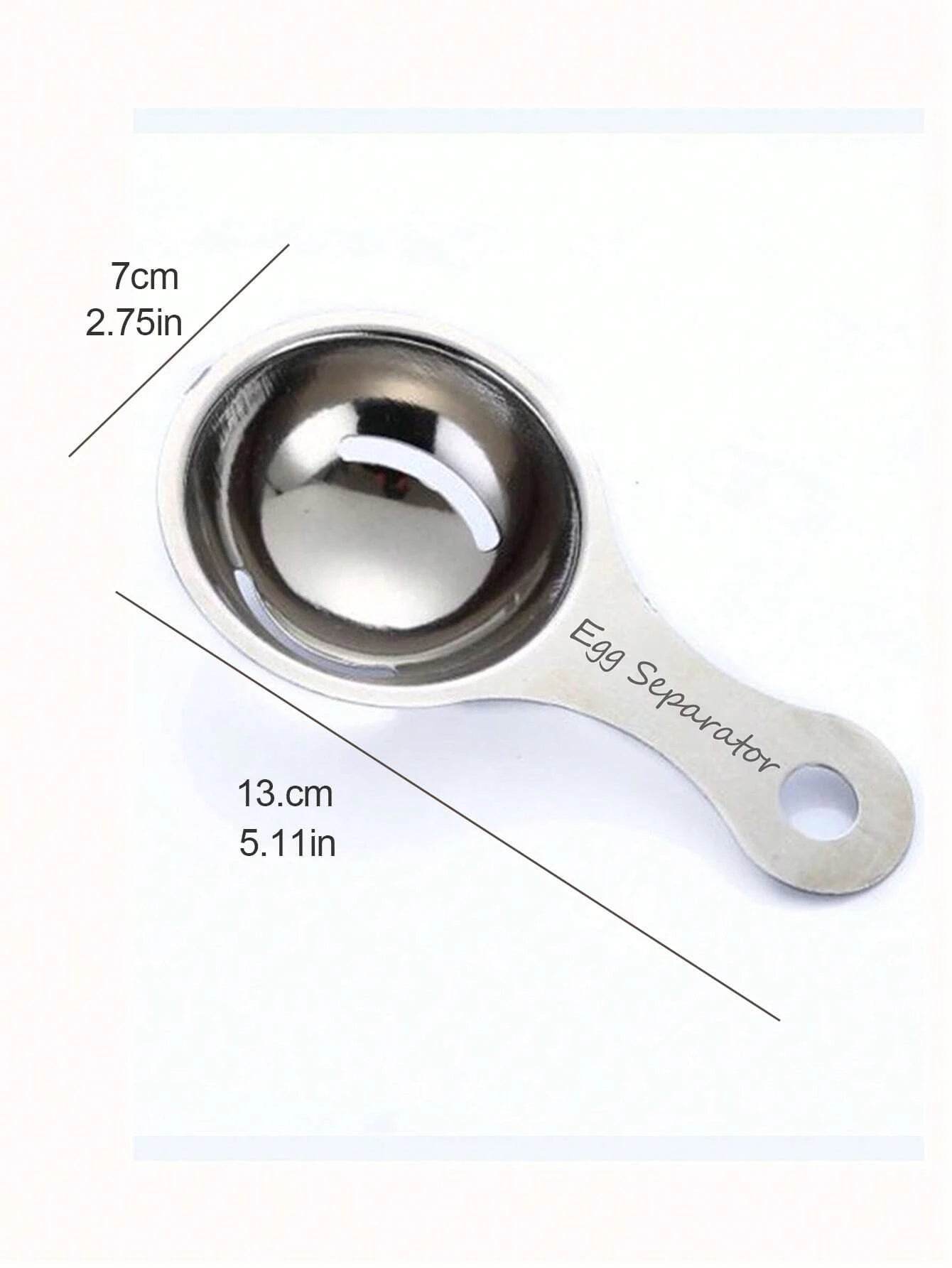 1Pc Stainless Steel Egg Separator, Yolk White Divider, Egg Yolk Separator Tool, Kitchen Tool