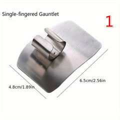 3pc Stainless Steel Finger Guard for Safe Slicing - Durable Kitchen Protector