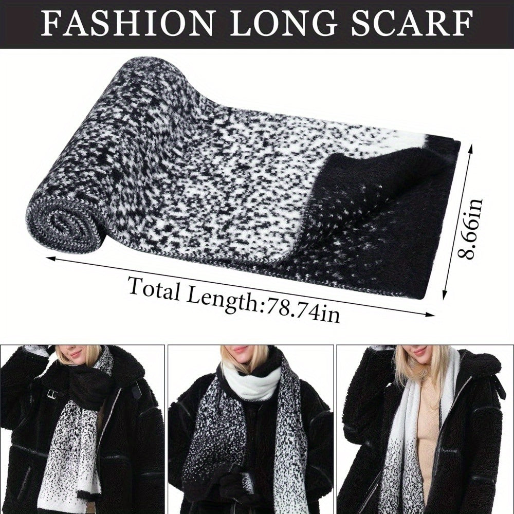 Winter Warmth Set - Fashion Scarves and Accessories - Soft Fleece Beanie Hat, Touchscreen Gloves, and Long Scarf for Women, Perfect Gift Idea