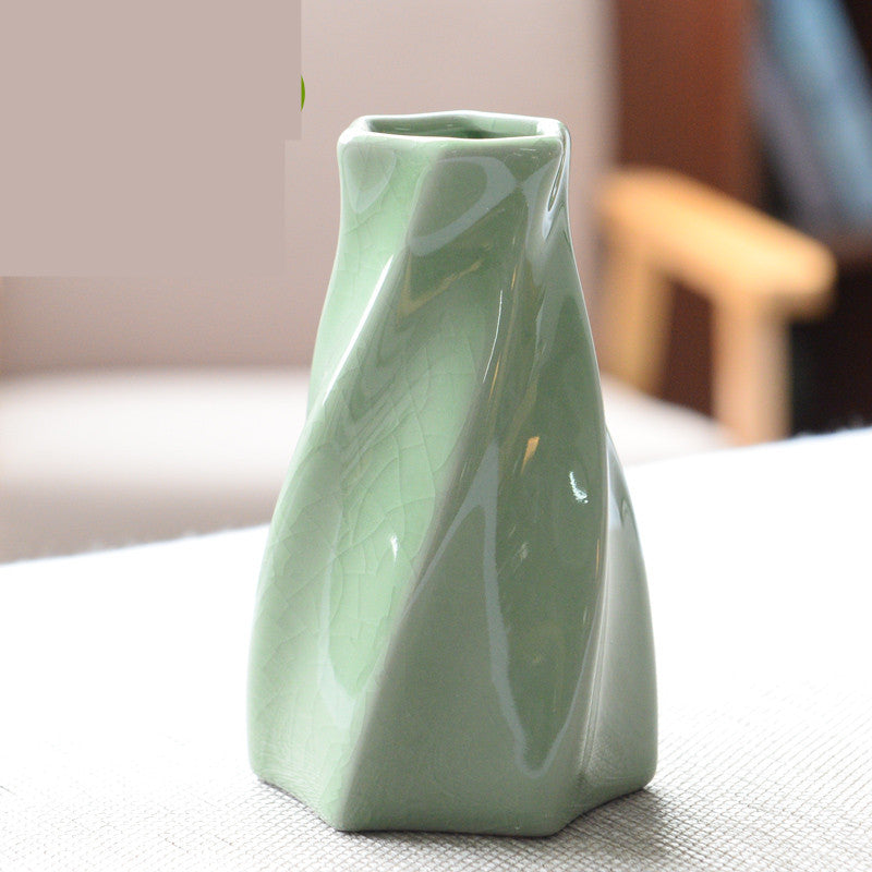 Living Room Modern Creative Small Celadon Vase