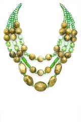 Mix Stone Statement Layer Necklace