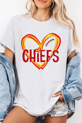 Chiefs Heart Graphic Heavy Cotton Tee