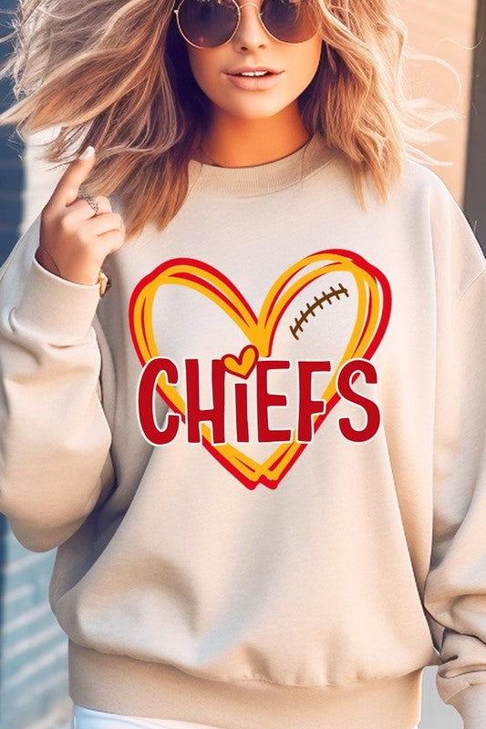 Chiefs Heart Graphic Sweatshirt