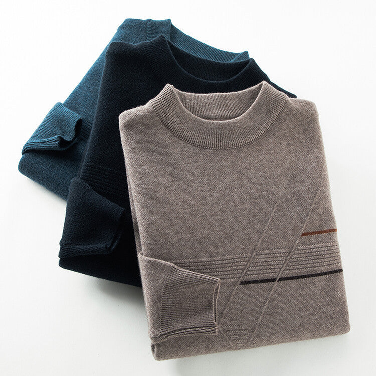 Thickened  Men's Round Neck Loose Casual Sweater