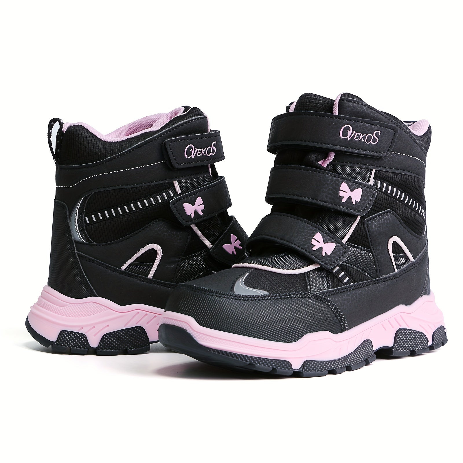 Winter Snow Boots for Kids - Waterproof, Mid-Calf, Non-Slip, Insulated, Warm, and Comfortable Girls and Boys Snowshoes for Cold Weather