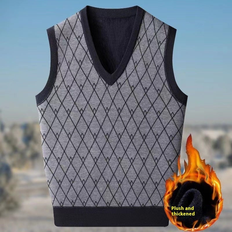 Autumn And Winter Fleece-lined Thickened Autumn Winter Vest