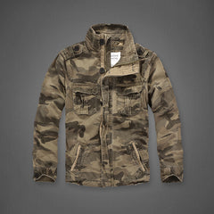 Retro Regular Casual Camouflage Men's Jacket