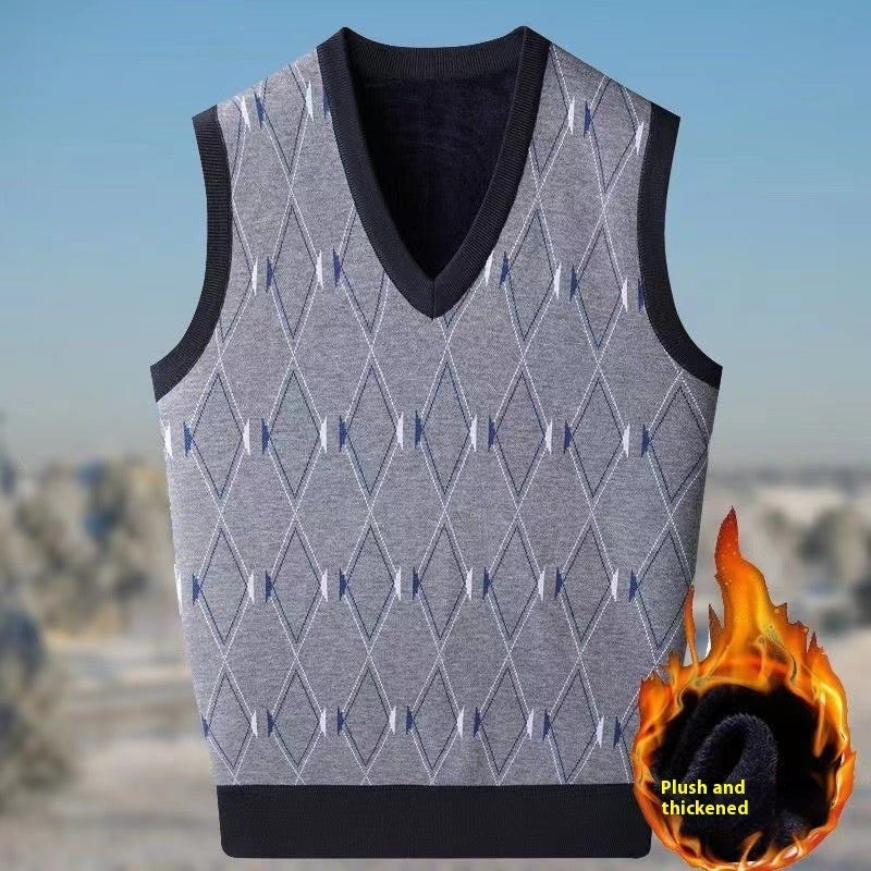 Autumn And Winter Fleece-lined Thickened Autumn Winter Vest