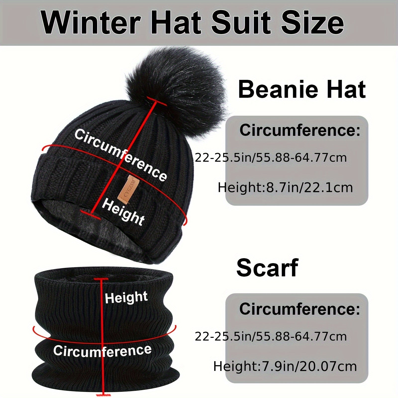 3 Pieces Winter Set: Touchscreen Gloves, Beanie Hat, and Scarf for Men's and Women's