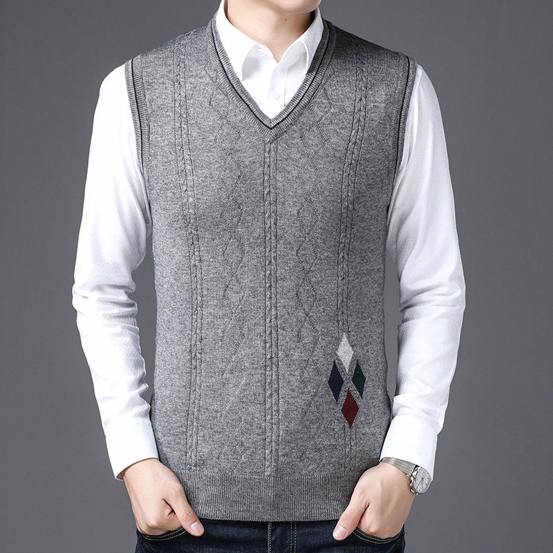 V-neck Wool Vest