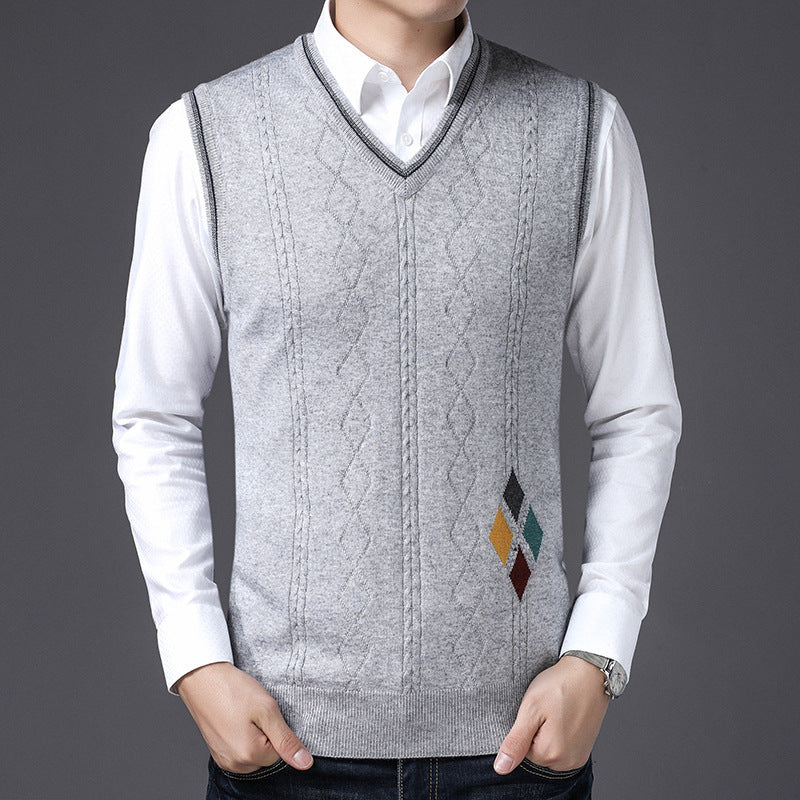 V-neck Wool Vest