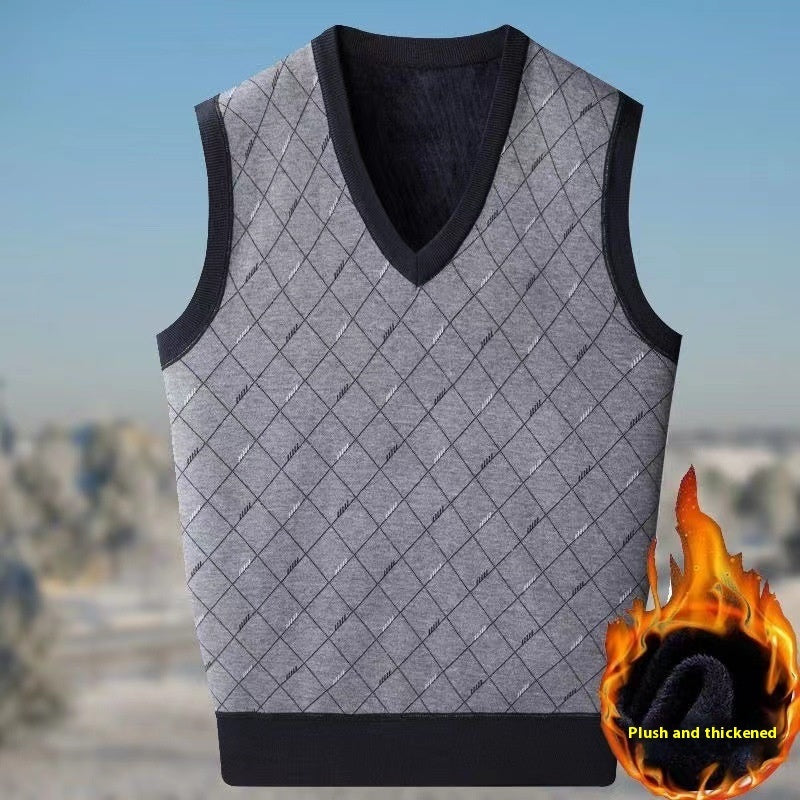 Autumn And Winter Fleece-lined Thickened Autumn Winter Vest