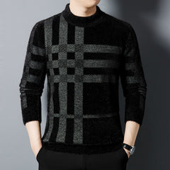 Casual All-matching Striped Thickened Knitting Sweater