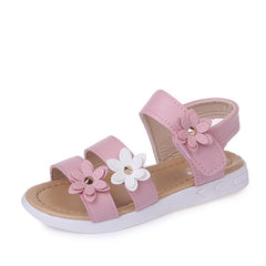 Simple Flower Girls's Flat Sandals