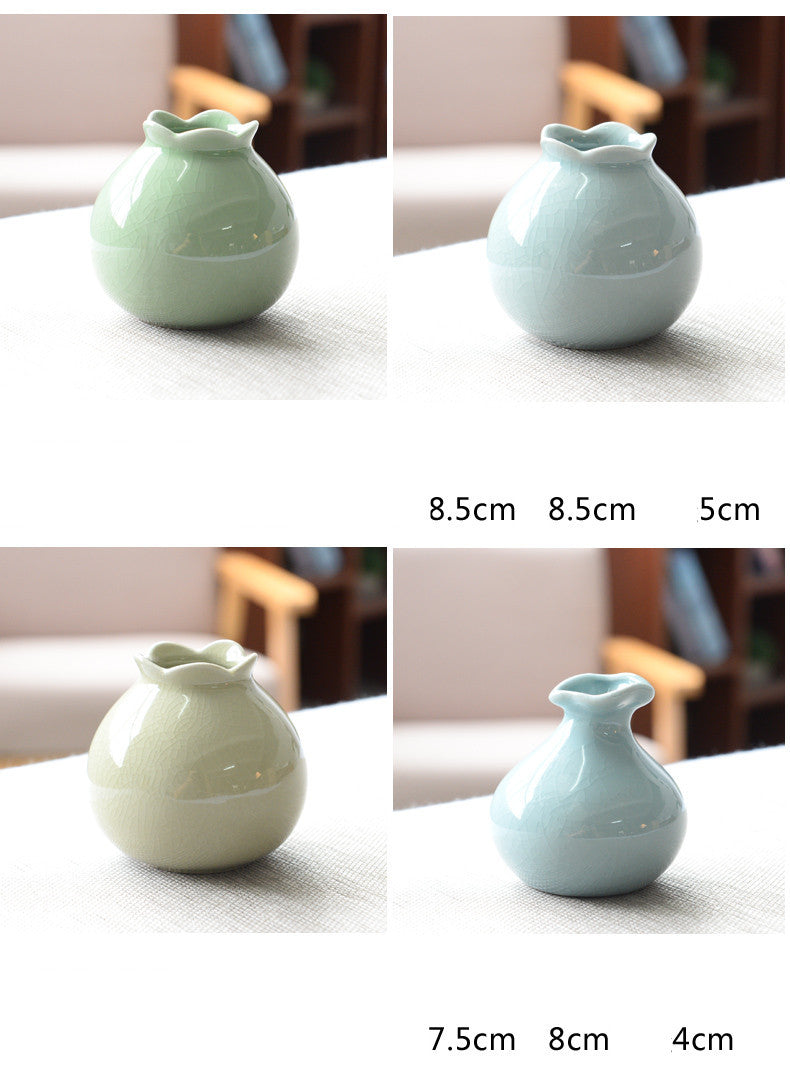 Living Room Modern Creative Small Celadon Vase