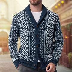 European And American Men's Vintage Sweater Coat