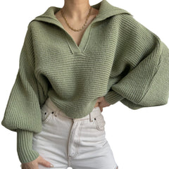 European and American Spring and Autumn Knitted Sweater