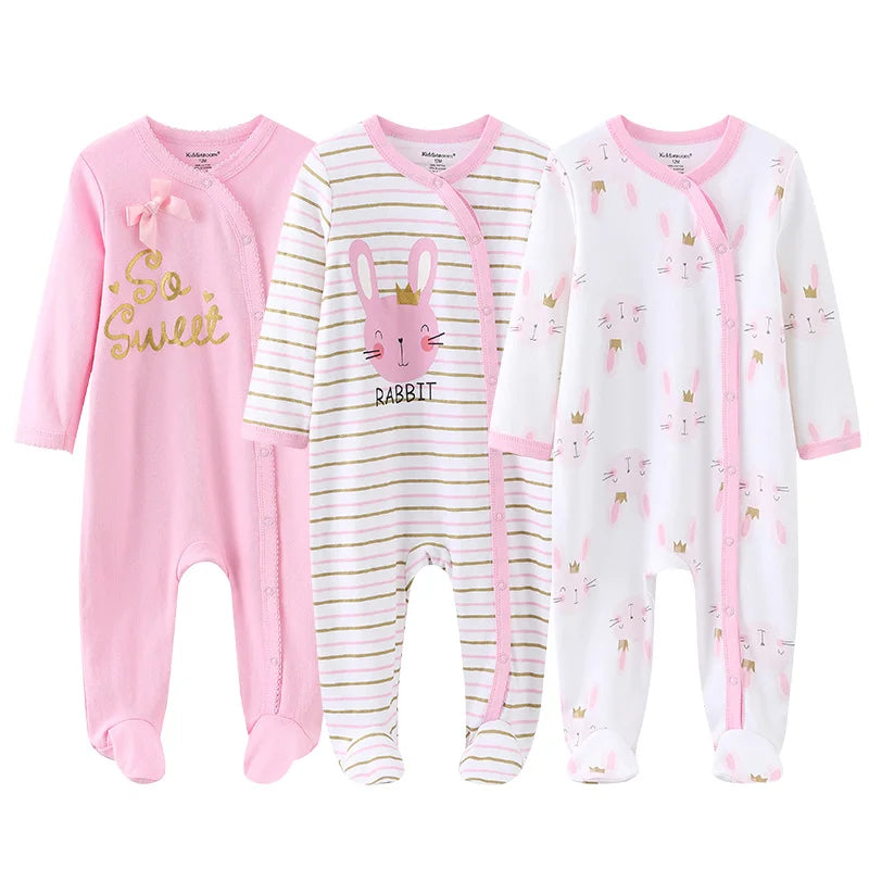 Newborn Baby Boys Rompers Spring Baby Clothes for Girls Long Sleeve Ropa Bebe Jumpsuit overalls Baby Clothing Kids Outfits