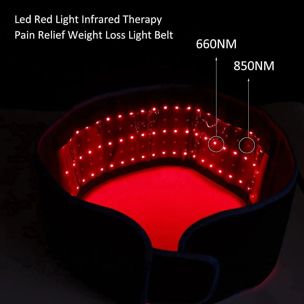 Red ＆Infrared Light Therapy Belt 850nm 660nm LED Beauty Devices fo Wrap Burn Fat Face Wrap Slimming  Waist Heat Pad Full Body