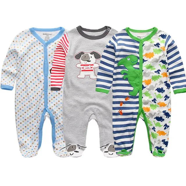 Newborn Baby Boys Rompers Spring Baby Clothes for Girls Long Sleeve Ropa Bebe Jumpsuit overalls Baby Clothing Kids Outfits