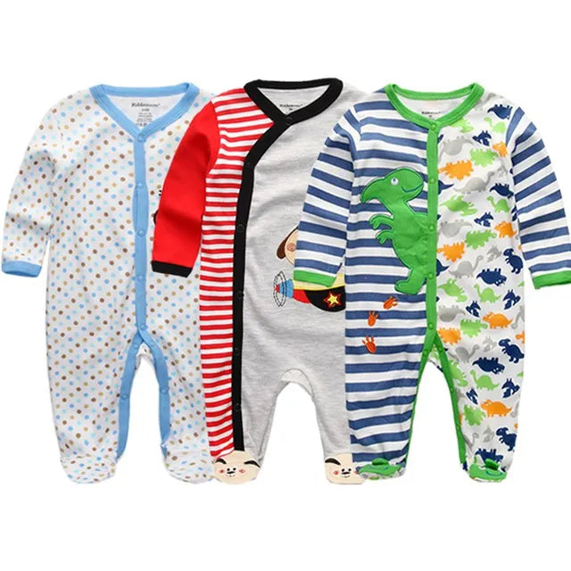 Newborn Baby Boys Rompers Spring Baby Clothes for Girls Long Sleeve Ropa Bebe Jumpsuit overalls Baby Clothing Kids Outfits