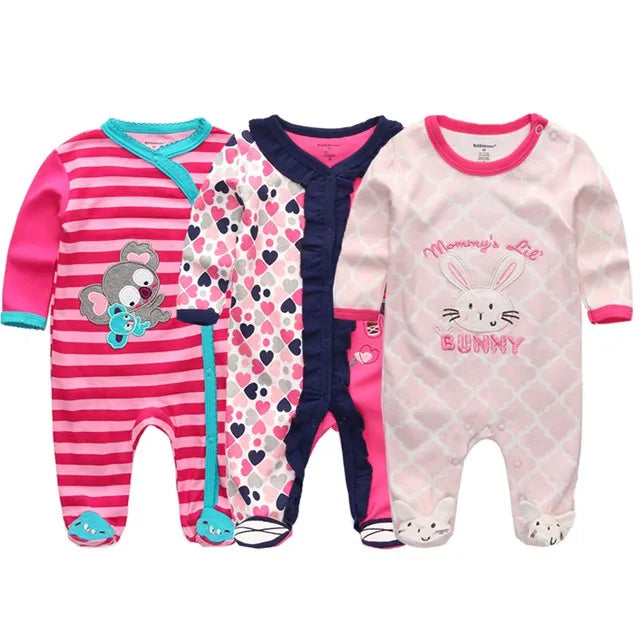 Newborn Baby Boys Rompers Spring Baby Clothes for Girls Long Sleeve Ropa Bebe Jumpsuit overalls Baby Clothing Kids Outfits