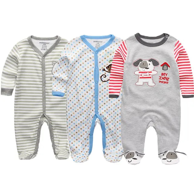 Newborn Baby Boys Rompers Spring Baby Clothes for Girls Long Sleeve Ropa Bebe Jumpsuit overalls Baby Clothing Kids Outfits