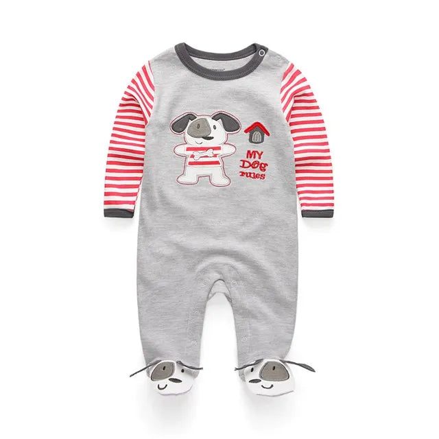 Newborn Baby Boys Rompers Spring Baby Clothes for Girls Long Sleeve Ropa Bebe Jumpsuit overalls Baby Clothing Kids Outfits