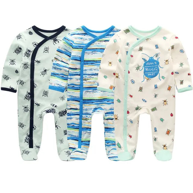 Newborn Baby Boys Rompers Spring Baby Clothes for Girls Long Sleeve Ropa Bebe Jumpsuit overalls Baby Clothing Kids Outfits