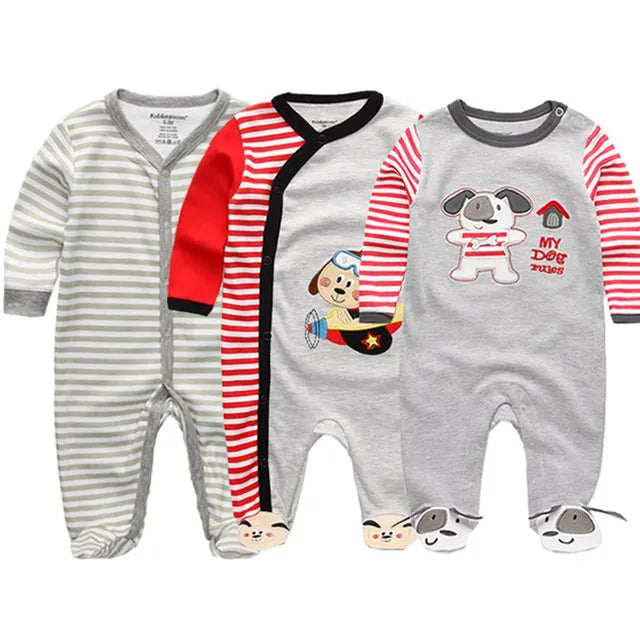 Newborn Baby Boys Rompers Spring Baby Clothes for Girls Long Sleeve Ropa Bebe Jumpsuit overalls Baby Clothing Kids Outfits