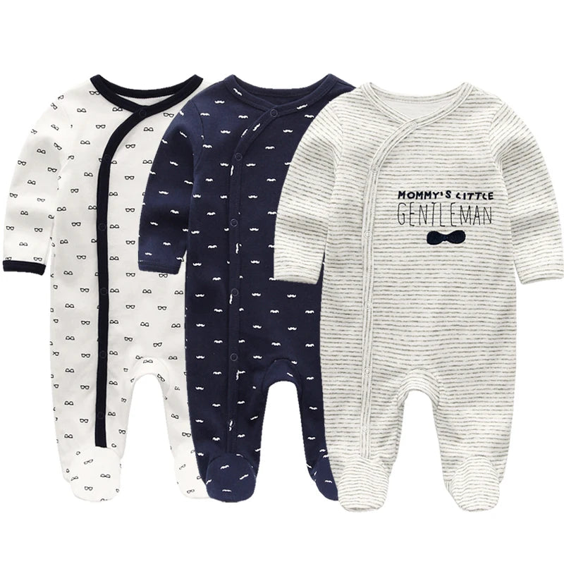 Newborn Baby Boys Rompers Spring Baby Clothes for Girls Long Sleeve Ropa Bebe Jumpsuit overalls Baby Clothing Kids Outfits