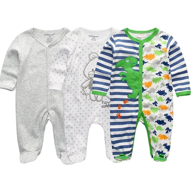 Newborn Baby Boys Rompers Spring Baby Clothes for Girls Long Sleeve Ropa Bebe Jumpsuit overalls Baby Clothing Kids Outfits