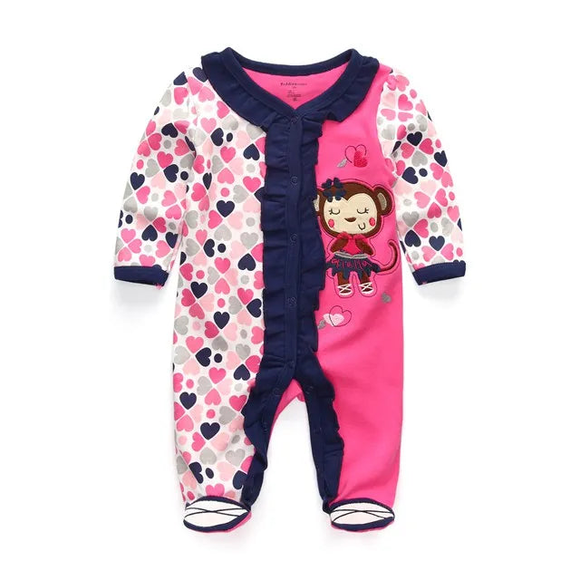 Newborn Baby Boys Rompers Spring Baby Clothes for Girls Long Sleeve Ropa Bebe Jumpsuit overalls Baby Clothing Kids Outfits