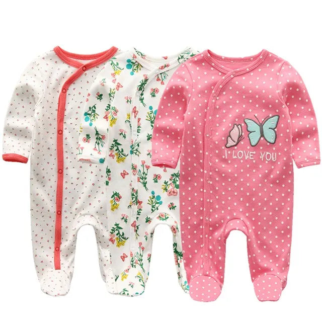 Newborn Baby Boys Rompers Spring Baby Clothes for Girls Long Sleeve Ropa Bebe Jumpsuit overalls Baby Clothing Kids Outfits