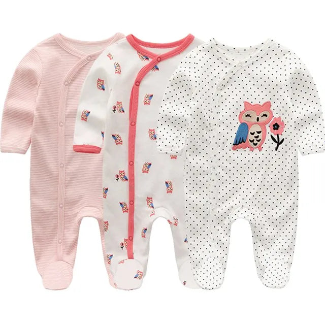 Newborn Baby Boys Rompers Spring Baby Clothes for Girls Long Sleeve Ropa Bebe Jumpsuit overalls Baby Clothing Kids Outfits