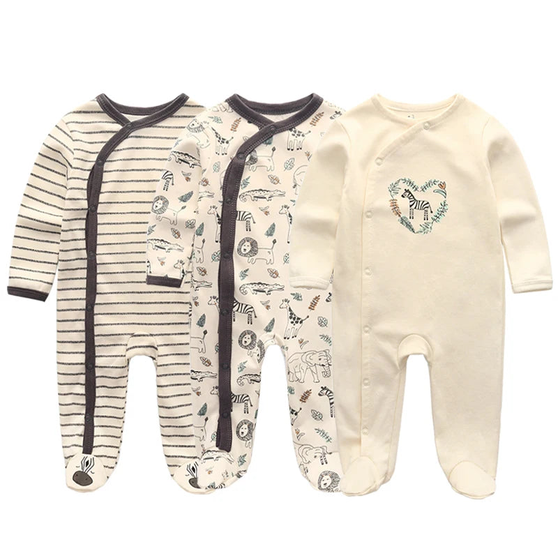 Newborn Baby Boys Rompers Spring Baby Clothes for Girls Long Sleeve Ropa Bebe Jumpsuit overalls Baby Clothing Kids Outfits