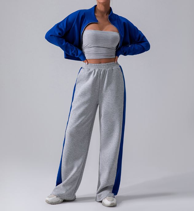 New women's sports pants joggers wide leg oversized street athletics sport wear