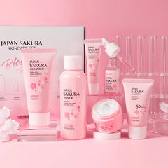 5/6pcs Sakura Skin Care Sets Face Cream Serum Toner Facial Cleanser Sunscreen Eye Cream Face Skin Care Products