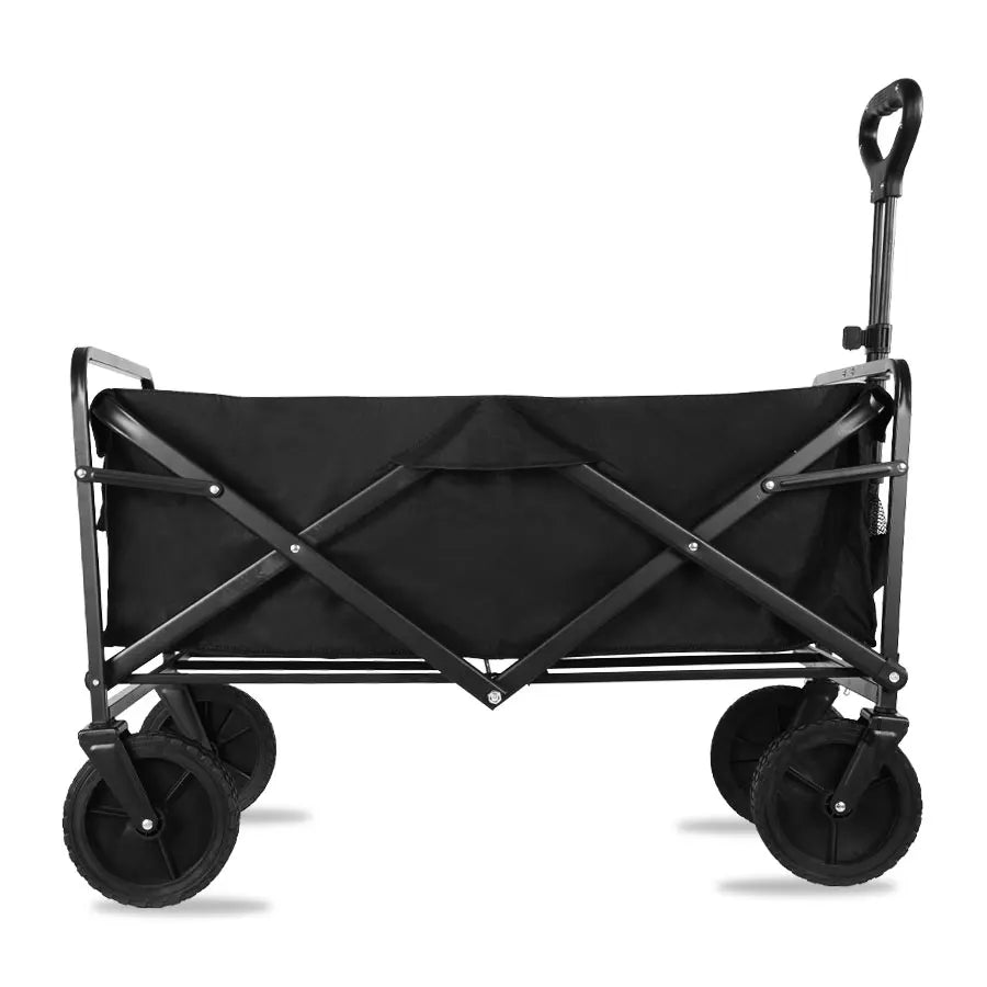 Heavy Duty Large Capacity Folding Wagon Shopping Beach Garden Pull Trolley Collapsible Folding Outdoor Portable Utility Cart