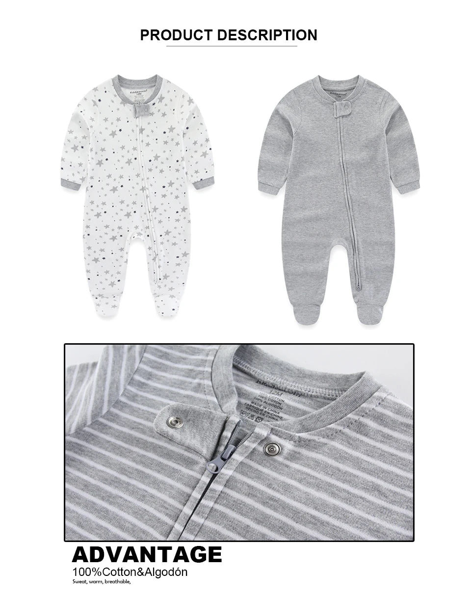 Newborn Baby Boys Rompers Spring Baby Clothes for Girls Long Sleeve Ropa Bebe Jumpsuit overalls Baby Clothing Kids Outfits