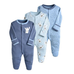 3PCS/Lot New Spring Autumn Brands Newborn Children Clothes Baby Boy Girl Cotton Clothes Long-Sleeve 0-12M Baby Rompers