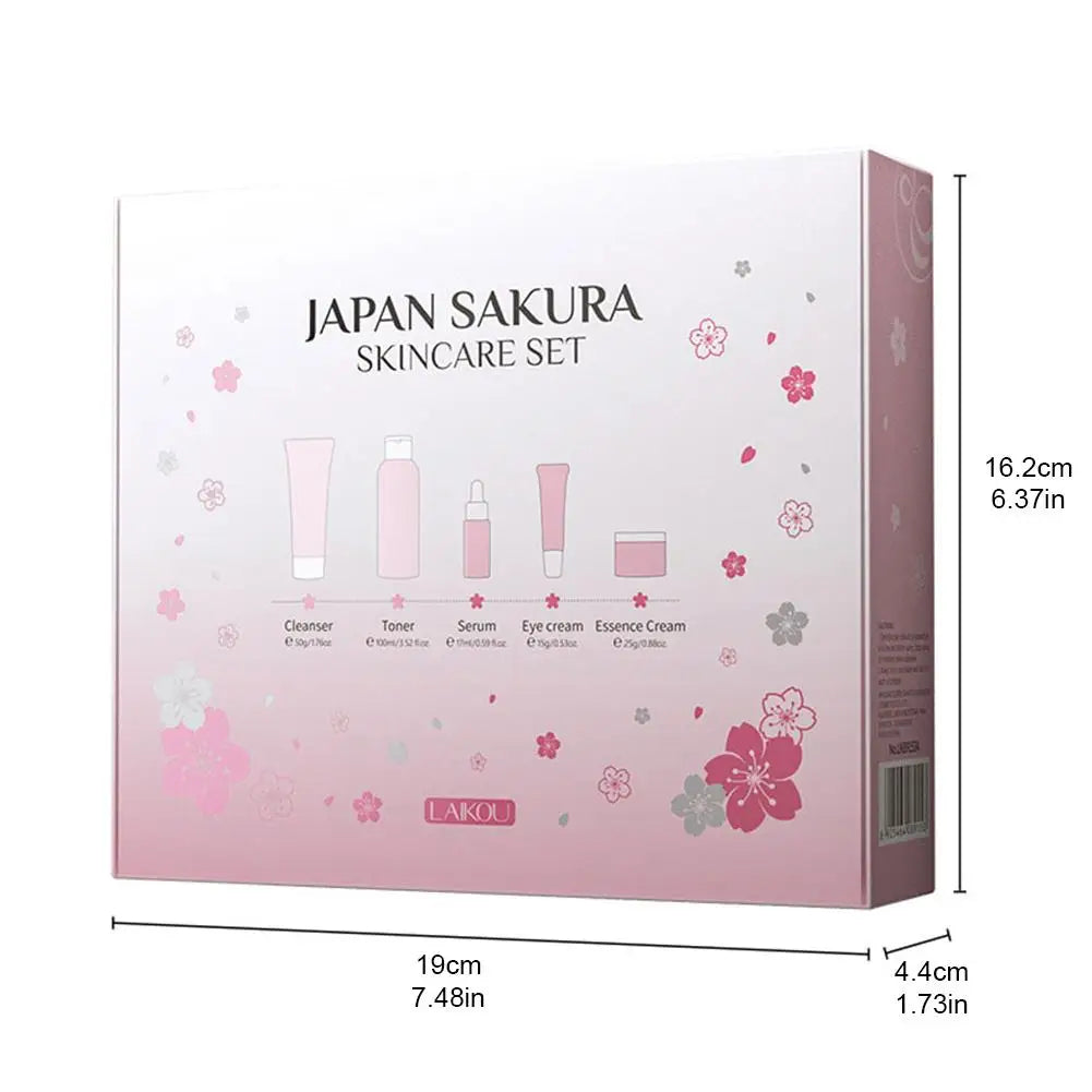 5/6pcs Sakura Skin Care Sets Face Cream Serum Toner Facial Cleanser Sunscreen Eye Cream Face Skin Care Products